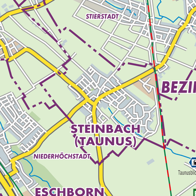 Übersichtsplan Steinbach (Taunus)