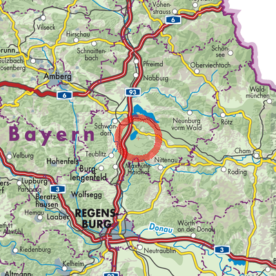 Landkarte Steinberg am See