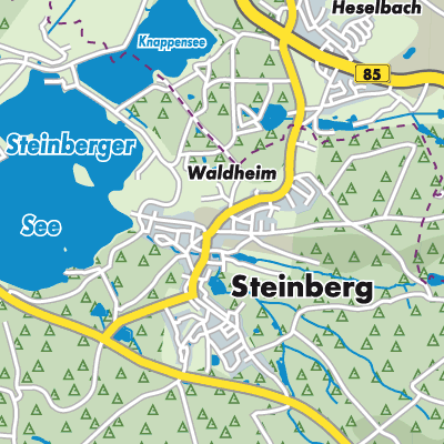 Übersichtsplan Steinberg am See