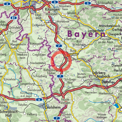 Landkarte Steinsfeld