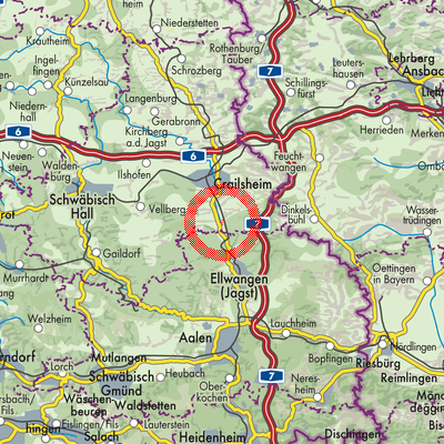 Landkarte Stimpfach