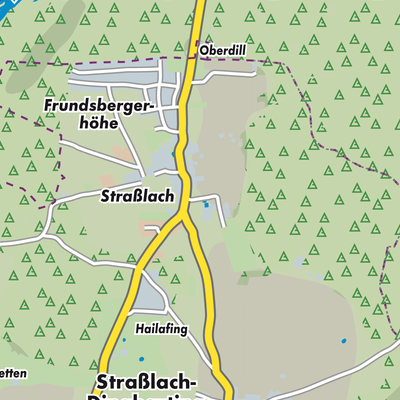 Übersichtsplan Straßlach-Dingharting