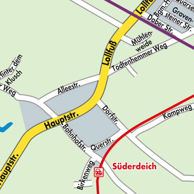 Stadtplan Süderdeich