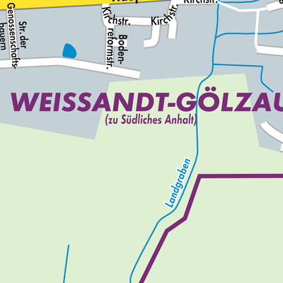 Stadtplan Südliches Anhalt