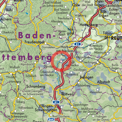 Landkarte Sulz am Neckar