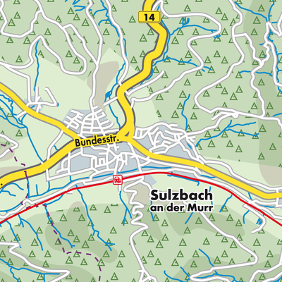 Übersichtsplan Sulzbach an der Murr