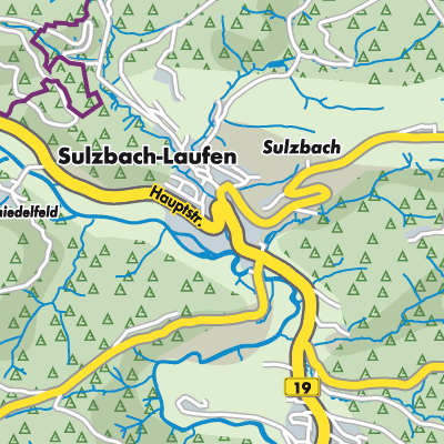 Übersichtsplan Sulzbach-Laufen