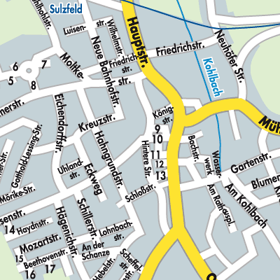 Stadtplan Sulzfeld