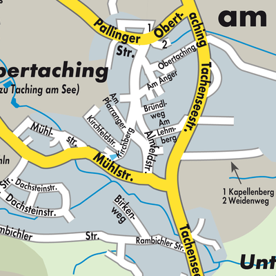 Stadtplan Taching am See