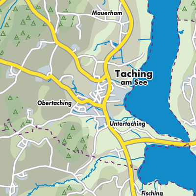 Übersichtsplan Taching am See