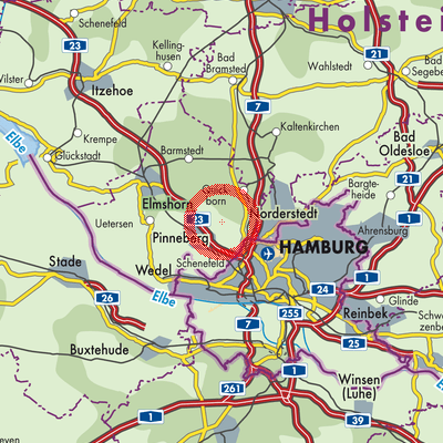 Landkarte Tangstedt