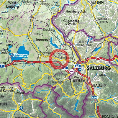 Landkarte Teisendorf