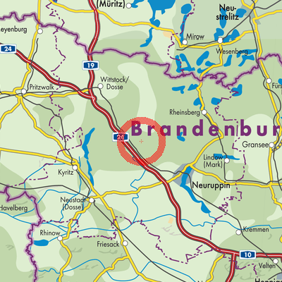 Landkarte Temnitzquell