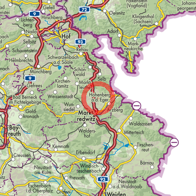 Landkarte Thiersheim