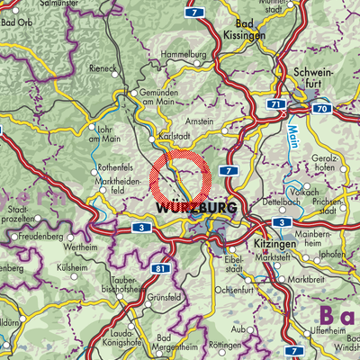 Landkarte Thüngersheim