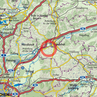 Landkarte Tiefenbach