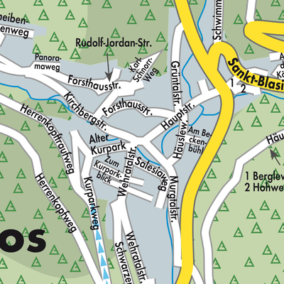 Stadtplan Todtmoos