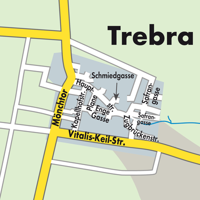 Stadtplan Trebra