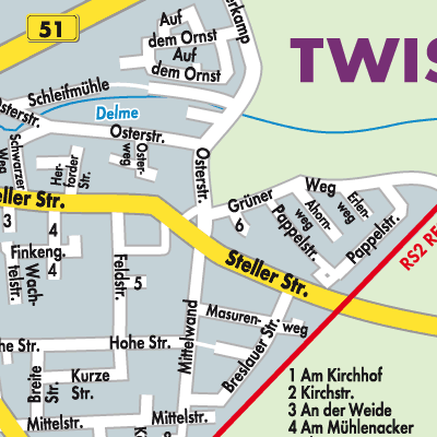 Stadtplan Twistringen