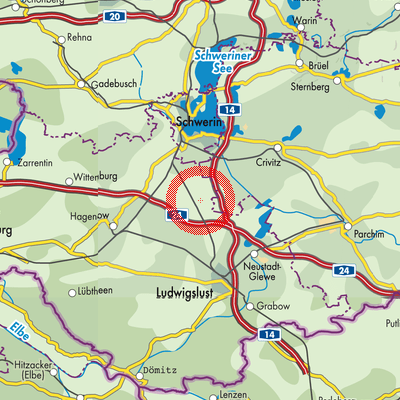 Landkarte Uelitz