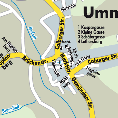 Stadtplan Ummerstadt