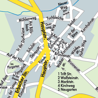 Stadtplan Unnau