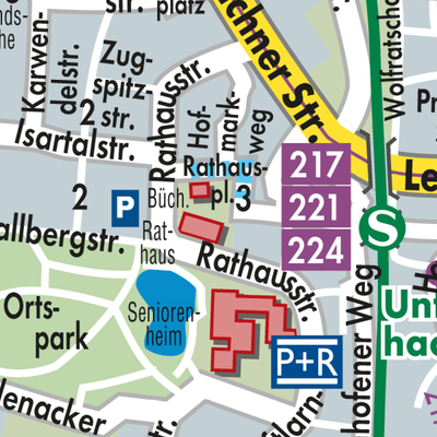 Stadtplan Unterhaching