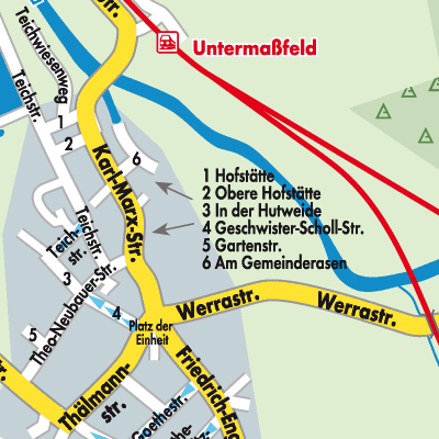 Stadtplan Untermaßfeld