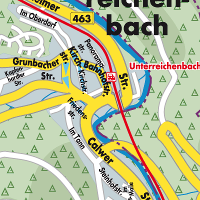Stadtplan Unterreichenbach