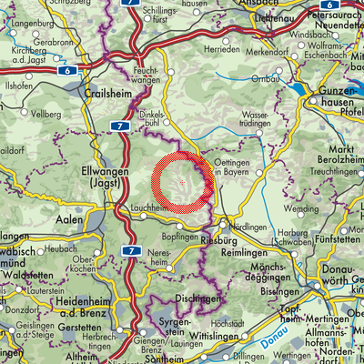 Landkarte Unterschneidheim