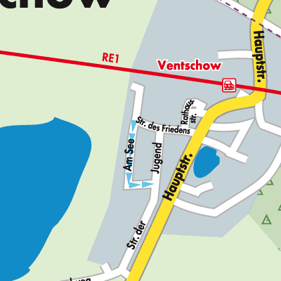 Stadtplan Ventschow