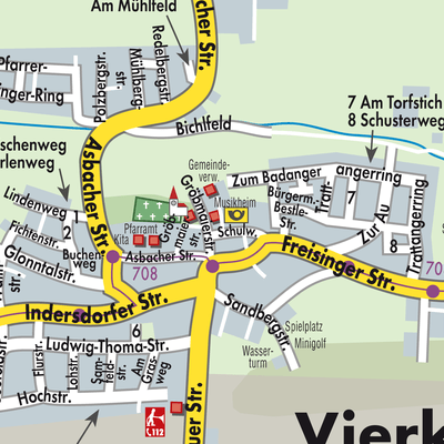 Stadtplan Vierkirchen