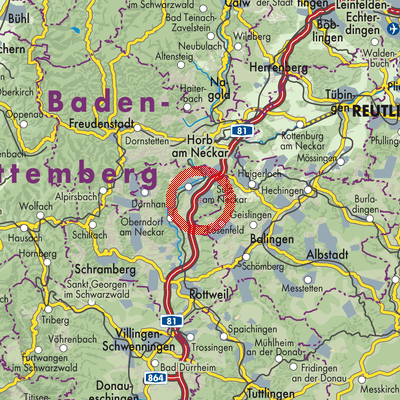 Landkarte Vöhringen
