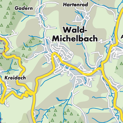 Übersichtsplan Wald-Michelbach