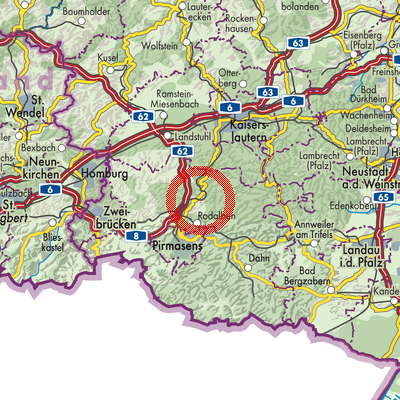 Landkarte Waldfischbach-Burgalben