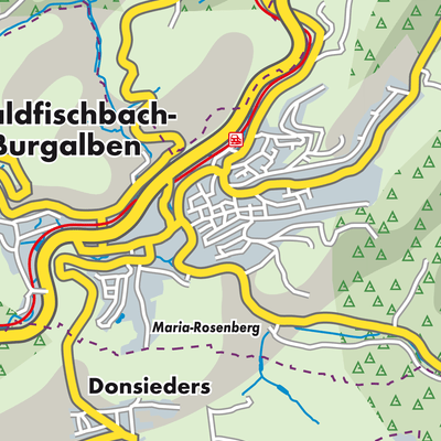 Übersichtsplan Waldfischbach-Burgalben
