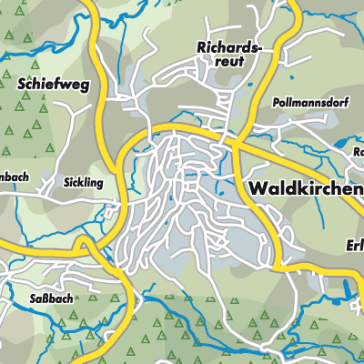 Übersichtsplan Waldkirchen