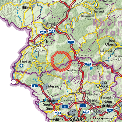 Landkarte Waldweiler