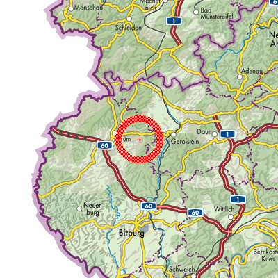 Landkarte Wallersheim