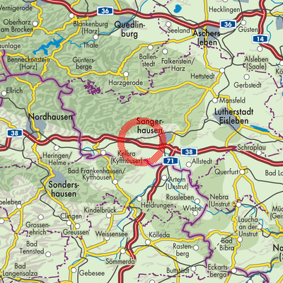 Landkarte Wallhausen