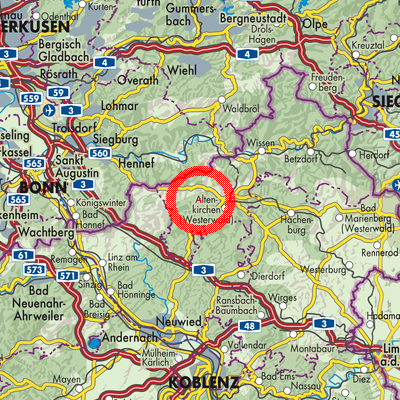 Landkarte Walterschen