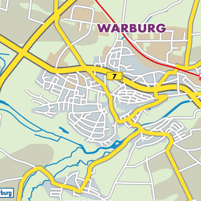 Übersichtsplan Warburg
