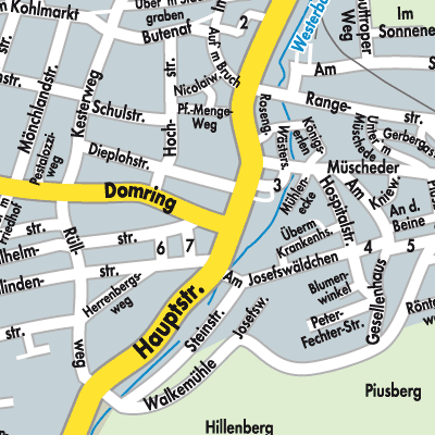 Stadtplan Warstein