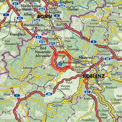 Landkarte Wassenach