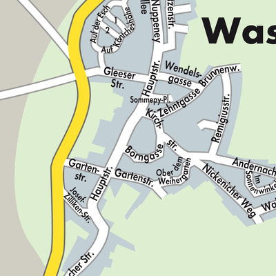 Stadtplan Wassenach