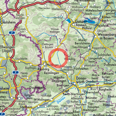 Landkarte Wechingen