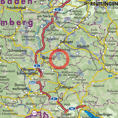 Landkarte Wehingen