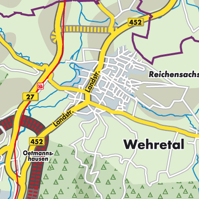Übersichtsplan Wehretal
