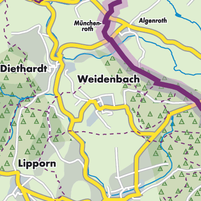 Übersichtsplan Weidenbach