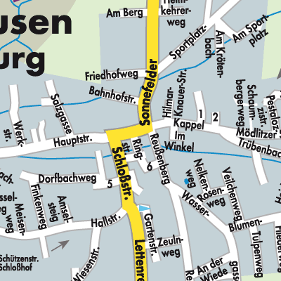 Stadtplan Weidhausen b.Coburg